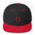 Red Oni Eye Red Snapback Hat