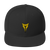 AlphaTube Gold/Black Logo Snapback Hat