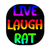 CzarKilo Live Laugh Rat Sticker