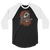 Handy Hinch Skull 3/4 Sleeve Raglan Shirt