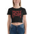 AshIV_ Weathered Red Horn Women’s Crop Tee